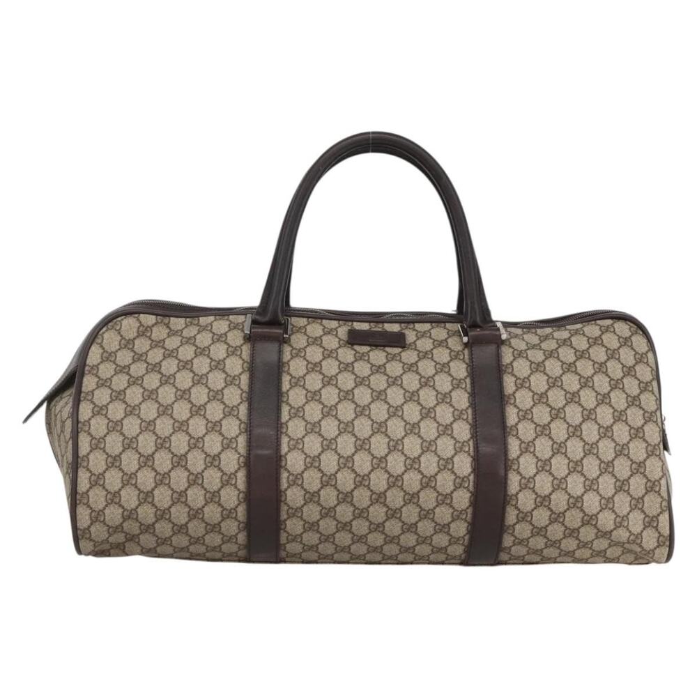 Gucci GG Supreme Boston Bag Brown